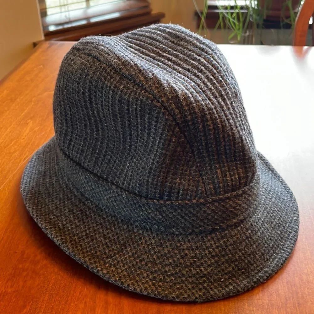 Vintage Pendleton Tweed Fedora Hat - L